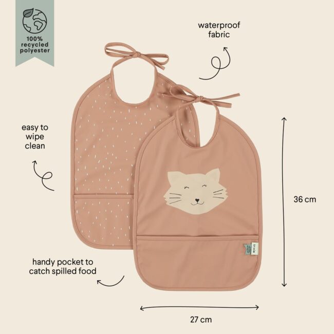 Babero impermeable pack-2 Trixie Gato - Imagen 2
