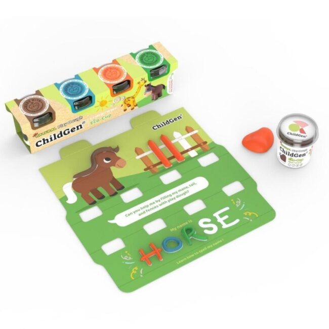 Plastilina EcoCup Horse ChildGen - Imagen 2