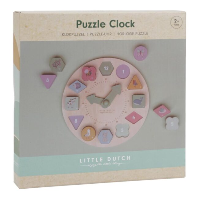 Puzle reloj Forest Friends de Little Dutch