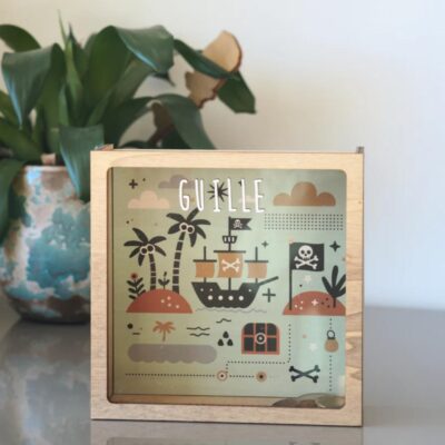 Hucha personalizable piratas de Vintiun