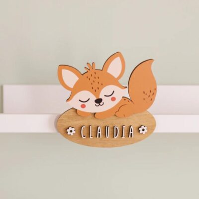 Placa zorro con kit de letras de Vintiun