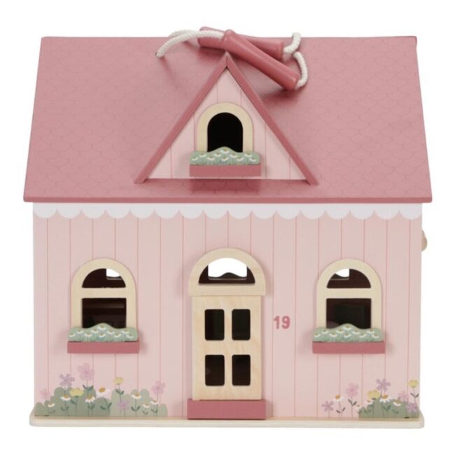 Casa de muñecas madera portable de Little Dutch
