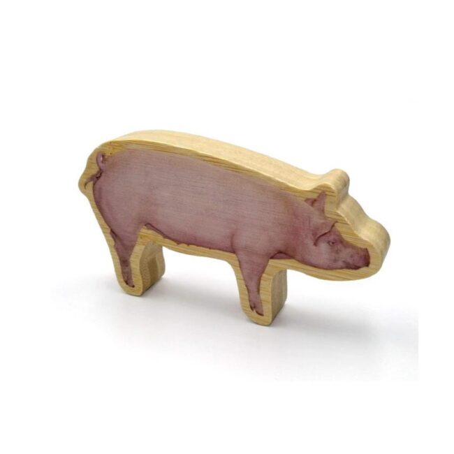 Figuras magnéticas de bambú: Animales de la granja de Nowordbooks - Imagen 9