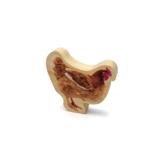 Figuras magnéticas de bambú: Animales de la granja de Nowordbooks - Imagen 7
