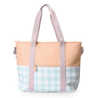 Bolso nevera Stripes apricot