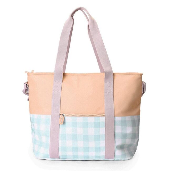 Bolso nevera Stripes apricot