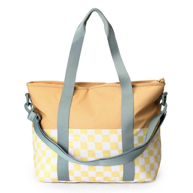 Bolso nevera Stripes yellow chess - Imagen 2