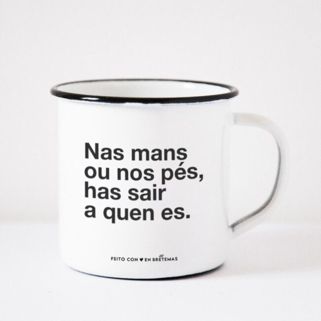 Taza Nas mans ou nos pes... de Brétemas