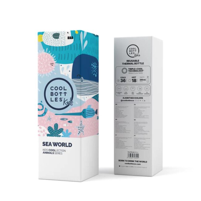 Botella térmica de Cool Bottles de 260ml Sea world - Imagen 4
