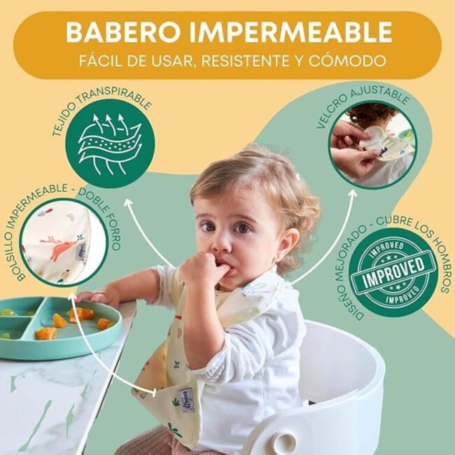 Pack 2 baberos sin mangas Huerto de Babaté - Imagen 4