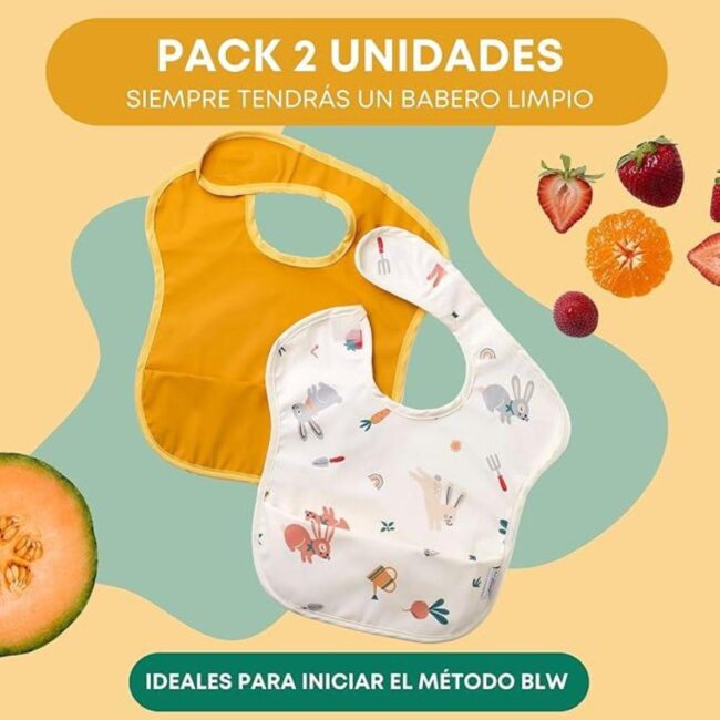 Pack 2 baberos sin mangas Huerto de Babaté - Imagen 2