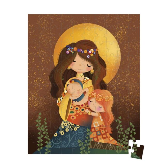 Puzle inspirado en Klimt de 100 piezas de Janod - Imagen 2