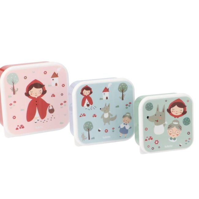 3 cajas de almuerzo Tutete Little red