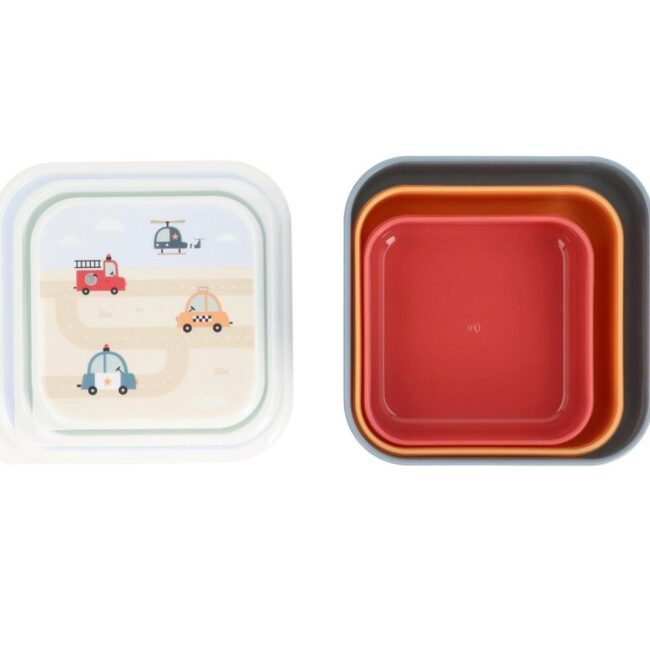 3 cajas de almuerzo Tutete City cars - Imagen 2