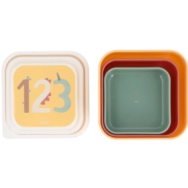 3 cajas de almuerzo Tutete Funny letters - Imagen 2