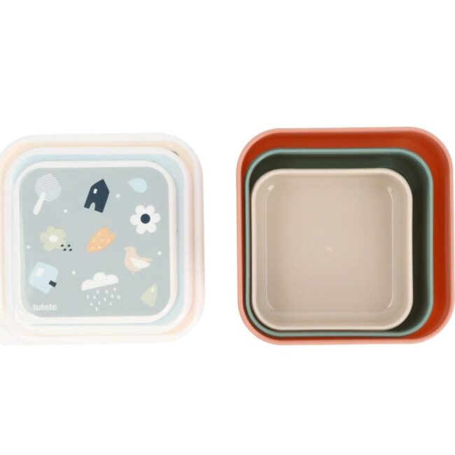3 cajas de almuerzo Tutete Geometric nature - Imagen 3