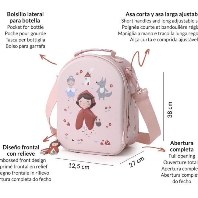 Bolsa de merienda térmica 3D de Tutete Little Red - Imagen 3