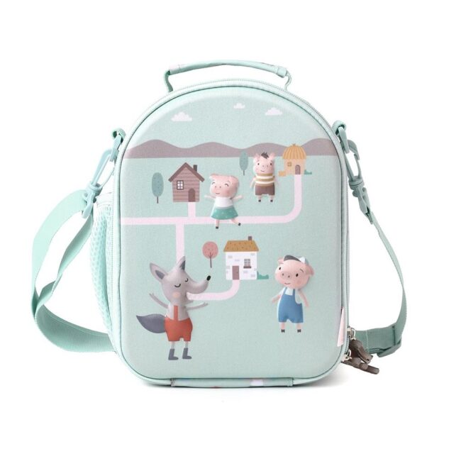 Bolsa de merienda térmica 3D de Tutete The Three Little Pigs