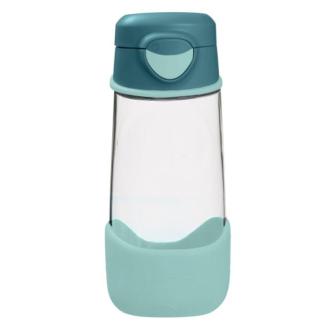 Botella de tritán con boquilla y asa 450ml B.Box verde