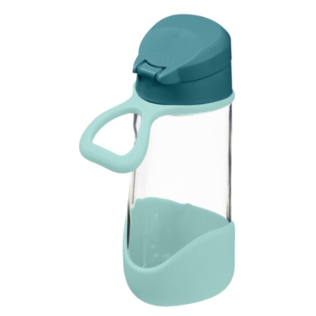 Botella de tritán con boquilla y asa 450ml B.Box verde - Imagen 4