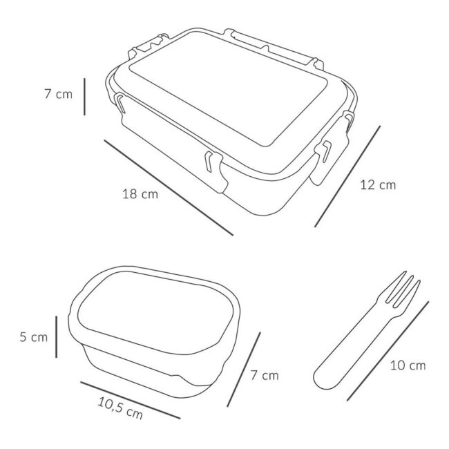 Caja de almuerzo bento Tutete City cars - Imagen 3
