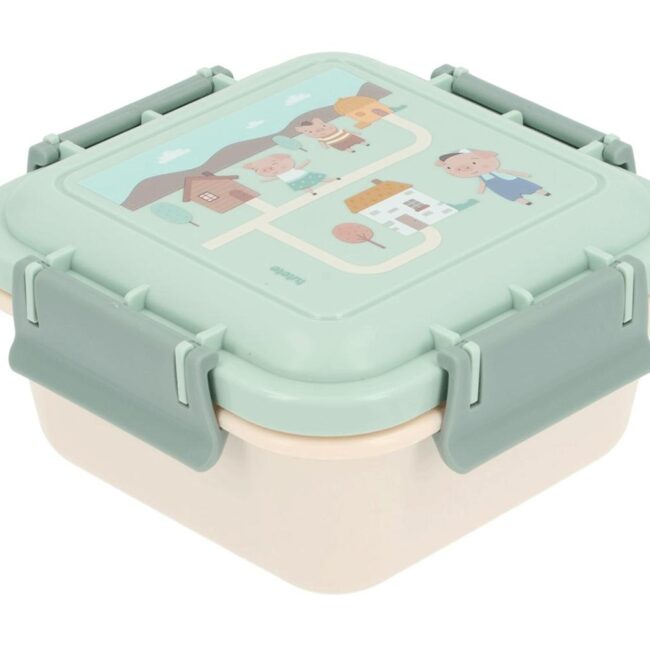 Caja de almuerzo grande Tutete The three little pigs
