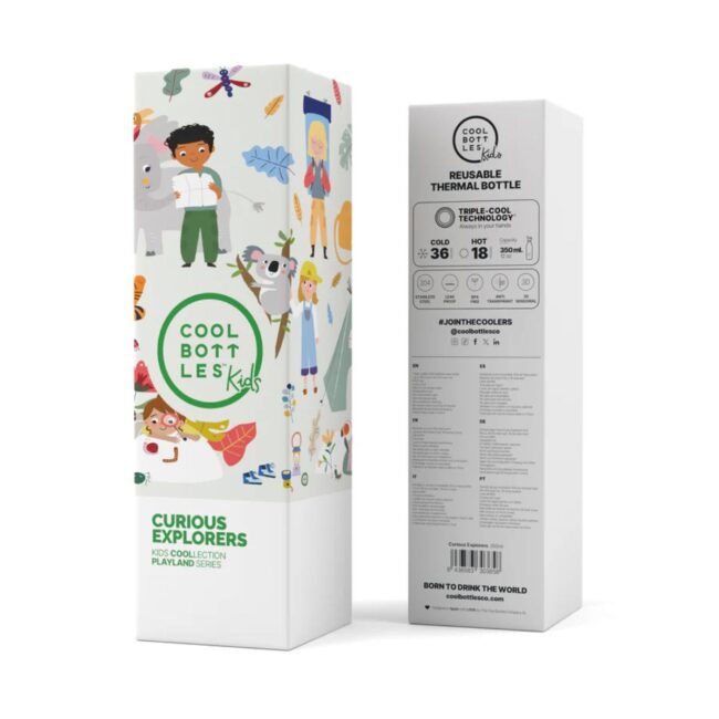 Botella térmica de Cool Bottles de 350ml Curious explorers - Imagen 4