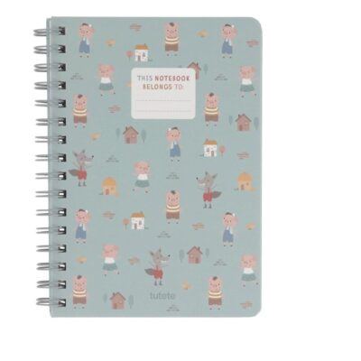 Libreta escolar de Tutete The three little pigs