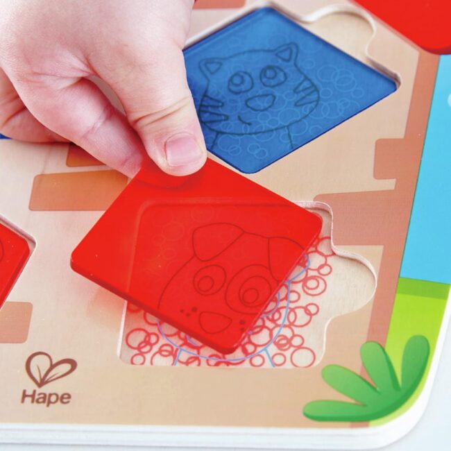 Puzle ¿Quién está en casa? de Hape - Imagen 2