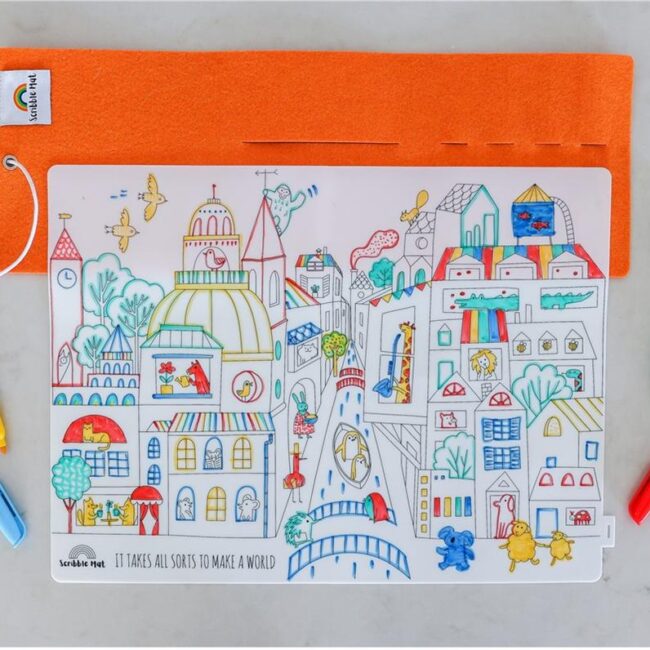 Mantel de silicona Scribble Mat "Diversity" - Imagen 3