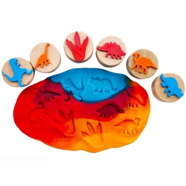 Sellos de madera de dinosaurios de ChildGen - Imagen 3