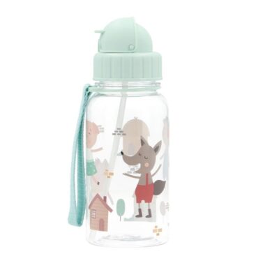 Botella de plástico Tutete The three little pigs