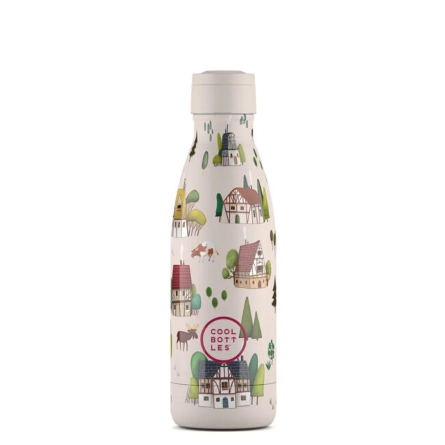 Botella térmica de Cool Bottles de 350ml Tudor village - Imagen 2