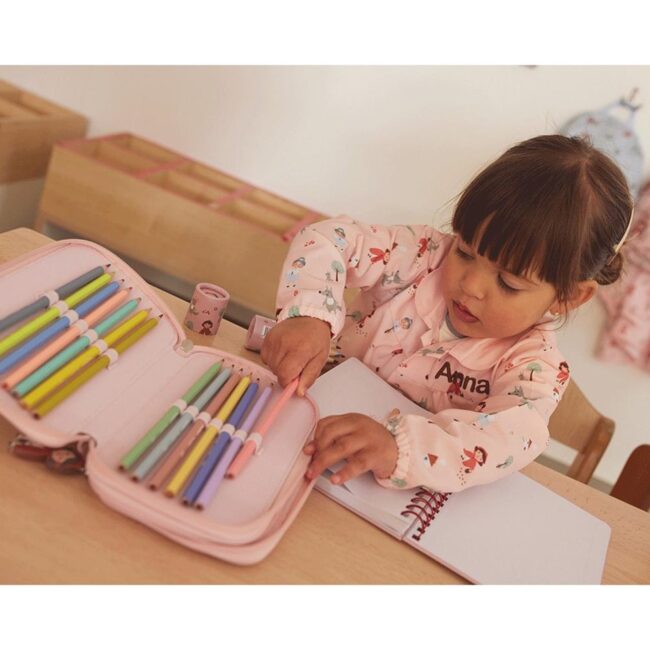 Bata escolar con botones The little red de Tutete - Imagen 3