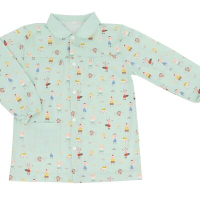 Bata escolar con botones The three little pigs de Tutete