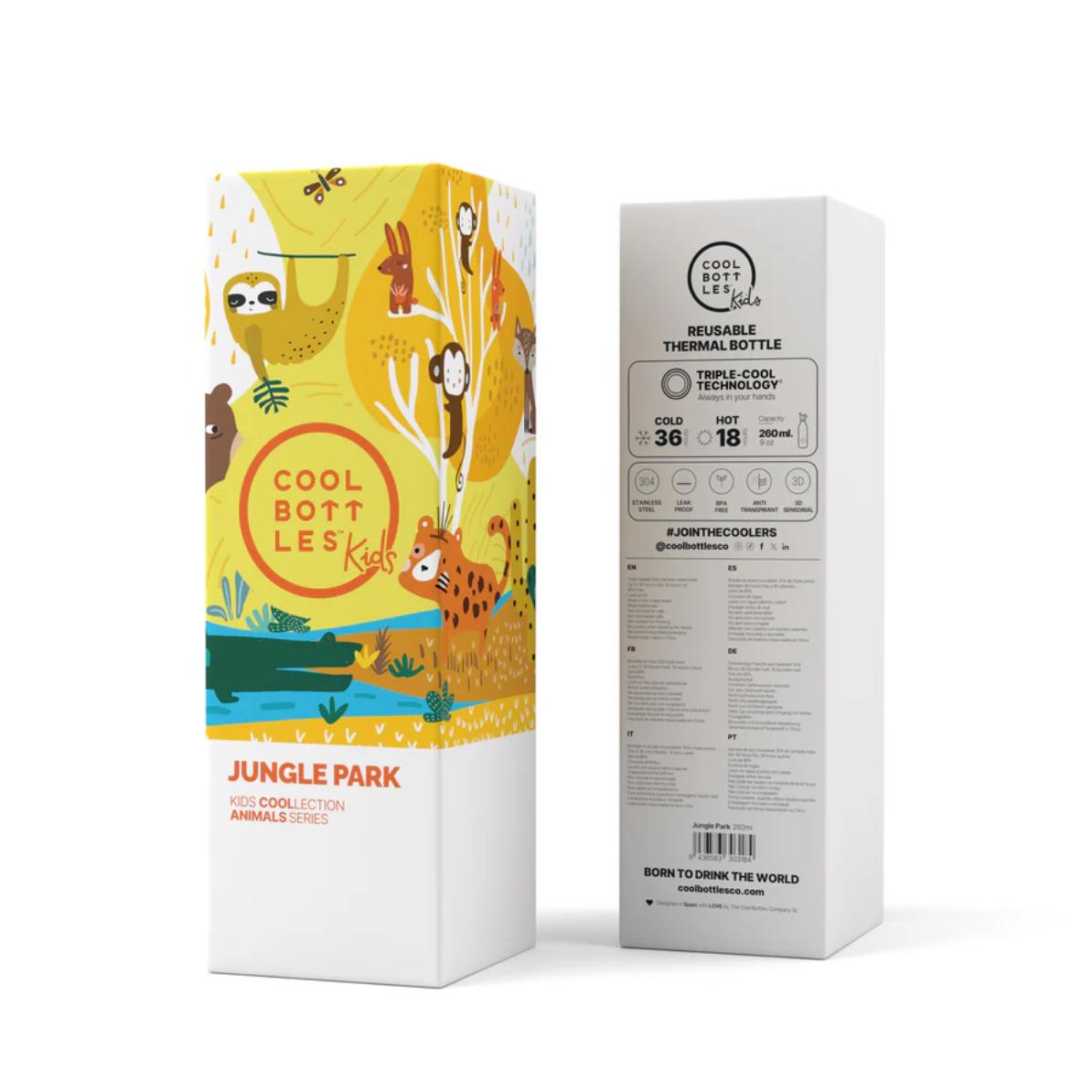 Botella térmica de Cool Bottles de 260ml Jungle park - Imagen 4