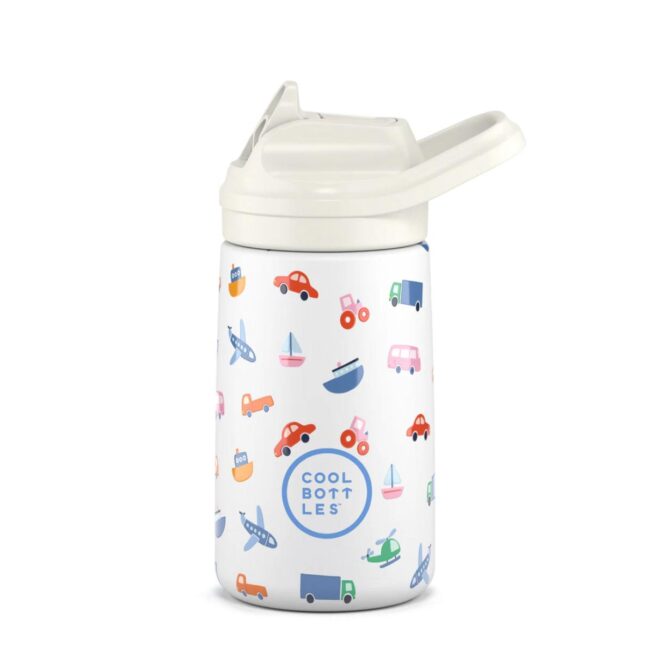 Botella térmica Kiddies de Cool Bottles de 350ml Little wheels - Imagen 2