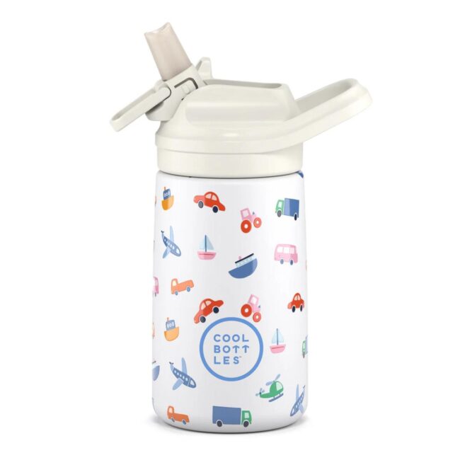 Botella térmica Kiddies de Cool Bottles de 350ml Little wheels