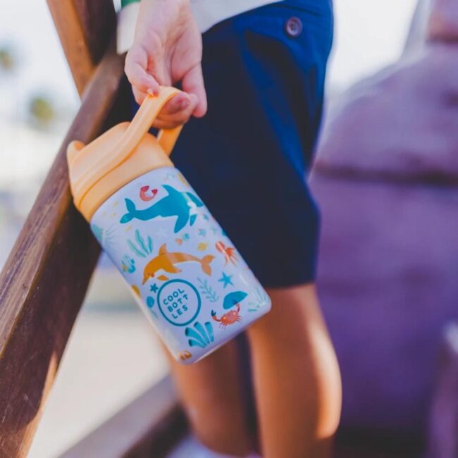 Botella térmica Kiddies de Cool Bottles de 350ml Underwater world - Imagen 5