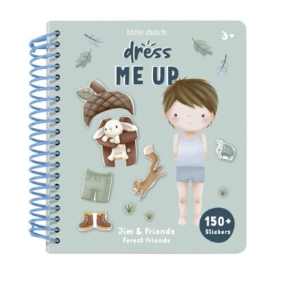 Libro de pegatinas Viste a Jim  Forest Friends de Little Dutch