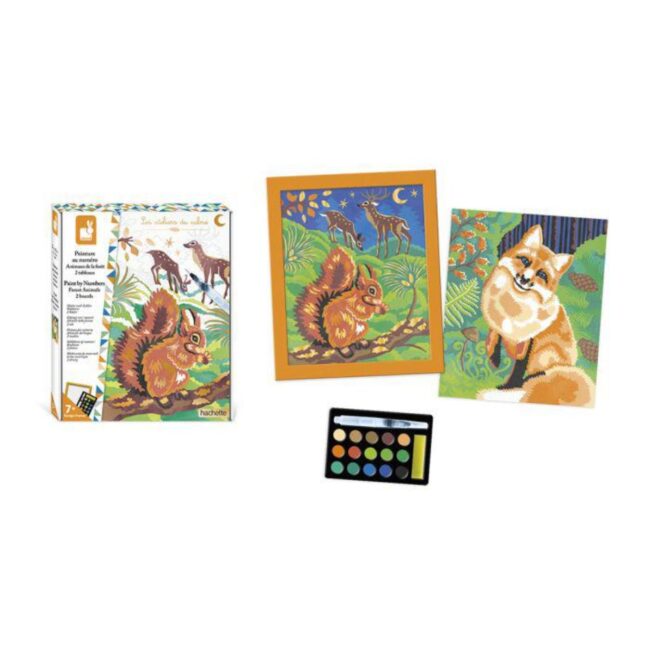 Pintura por números. Animales del bosque de Janod - Imagen 3