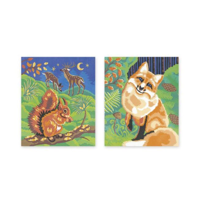Pintura por números. Animales del bosque de Janod - Imagen 2