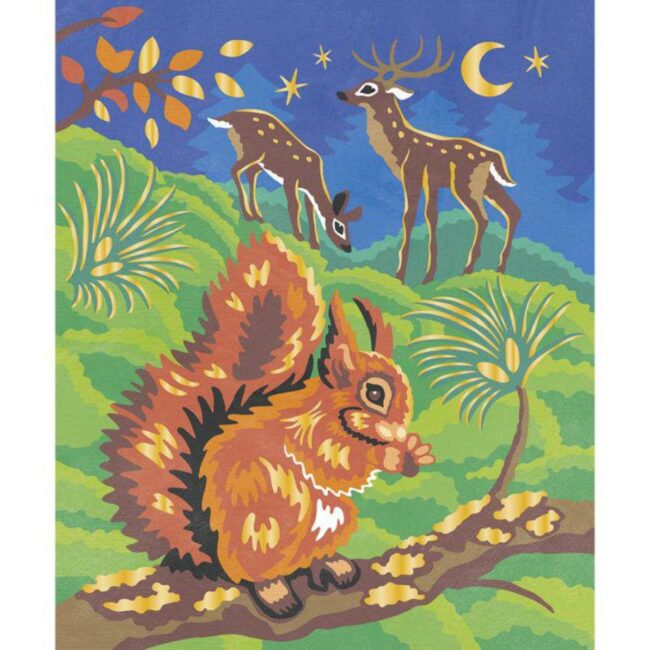 Pintura por números. Animales del bosque de Janod - Imagen 4