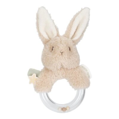 Sonajero anillo conejito Newborn natural de Lillte Dutch