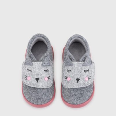 Zapatillas de estar por casa Miau frambuesa de Igor