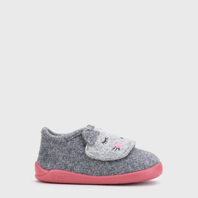Zapatillas de estar por casa Miau frambuesa de Igor - Imagen 3