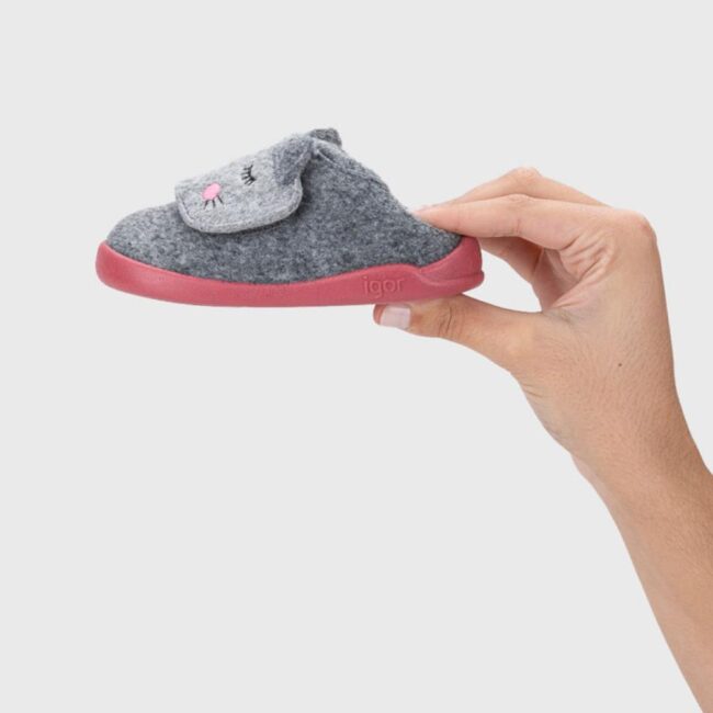 Zapatillas de estar por casa Miau frambuesa de Igor - Imagen 4