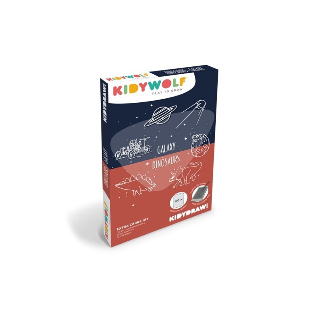 Plantillas de galaxia y dinos para Kidydraw mini de Kidywolf
