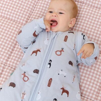 Saco de dormir sin pies y con mangas Winter animals de Molis&Co