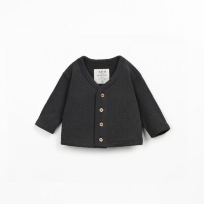 Chaqueta de punto con interior afelpado gris de Play Up